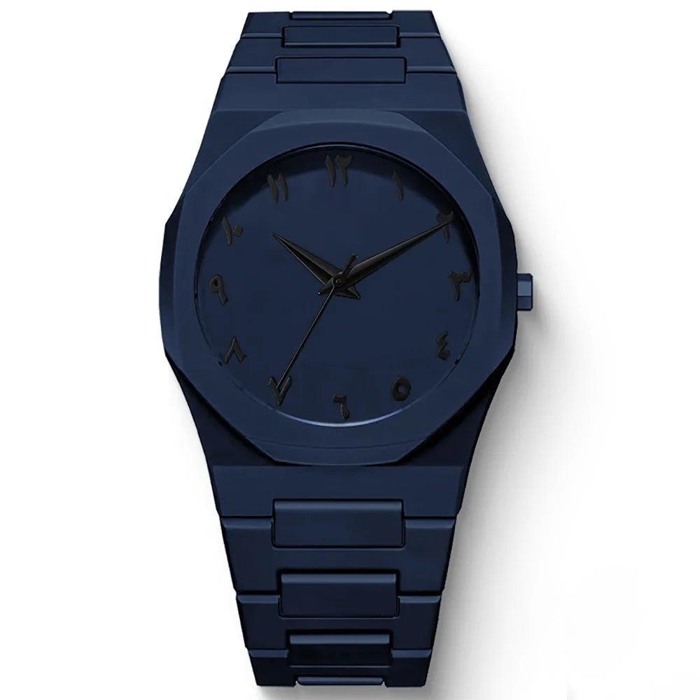 Casual Black Strap Quartz Watch