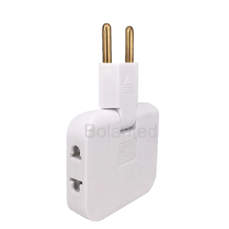 EU Plug 3-Way Rotating Power Adapter