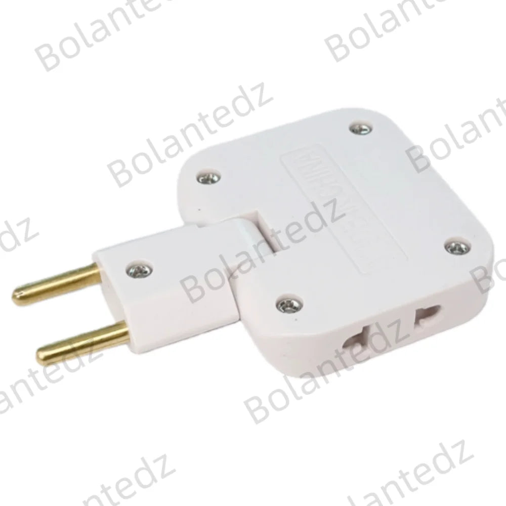 EU Plug 3-Way Rotating Power Adapter