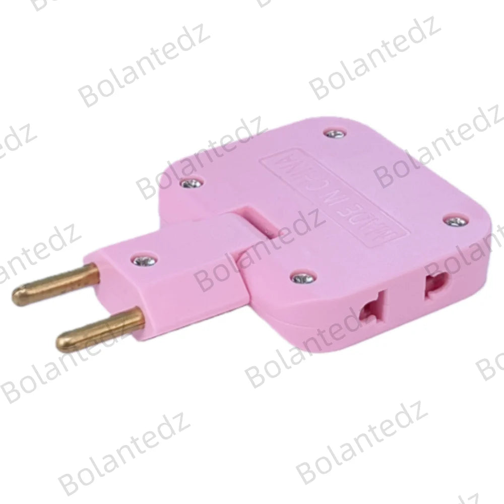 EU Plug 3-Way Rotating Power Adapter