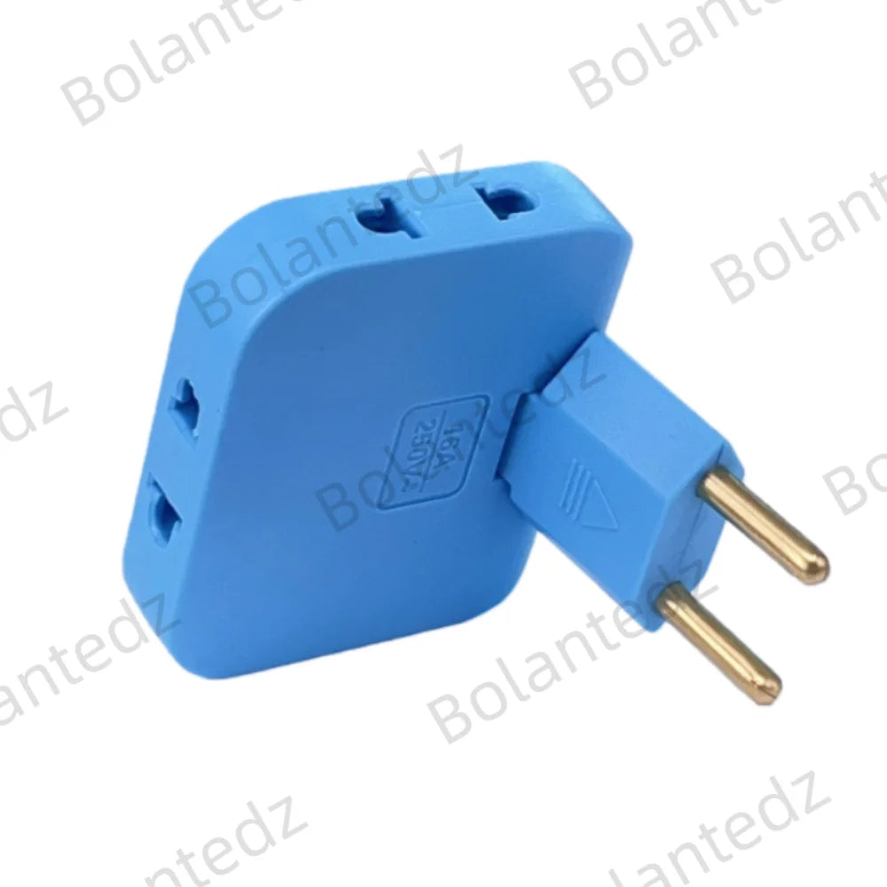 EU Plug 3-Way Rotating Power Adapter