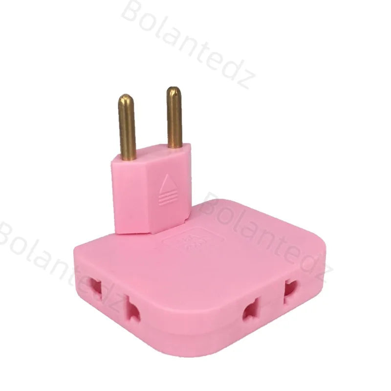 EU Plug 3-Way Rotating Power Adapter