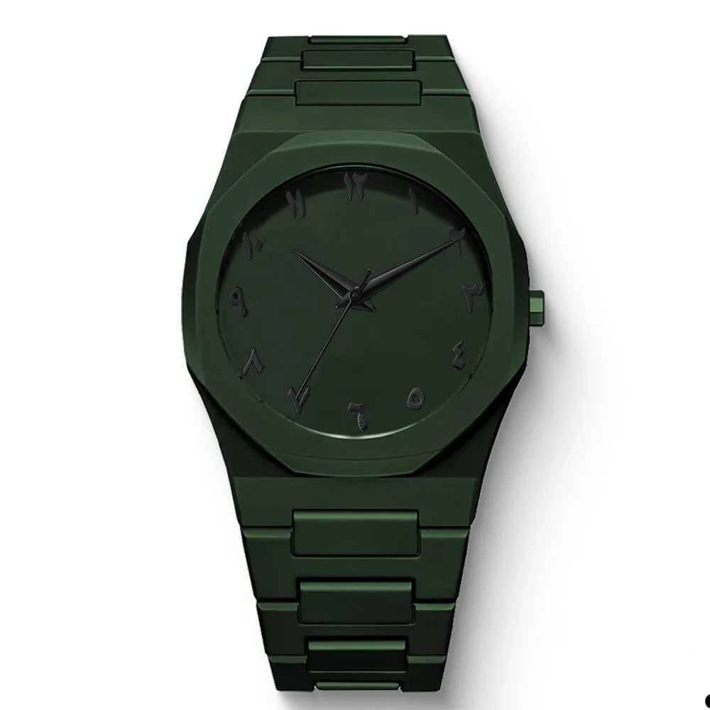 Casual Black Strap Quartz Watch